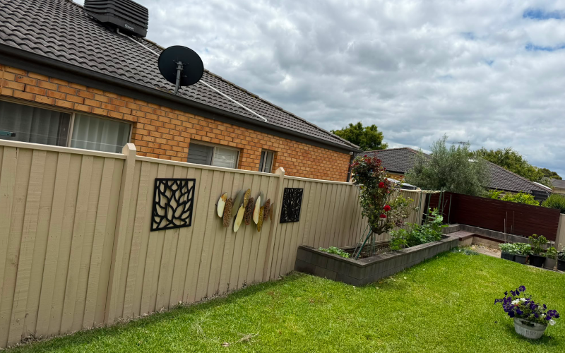 Backyard fence repainting, Melbourne