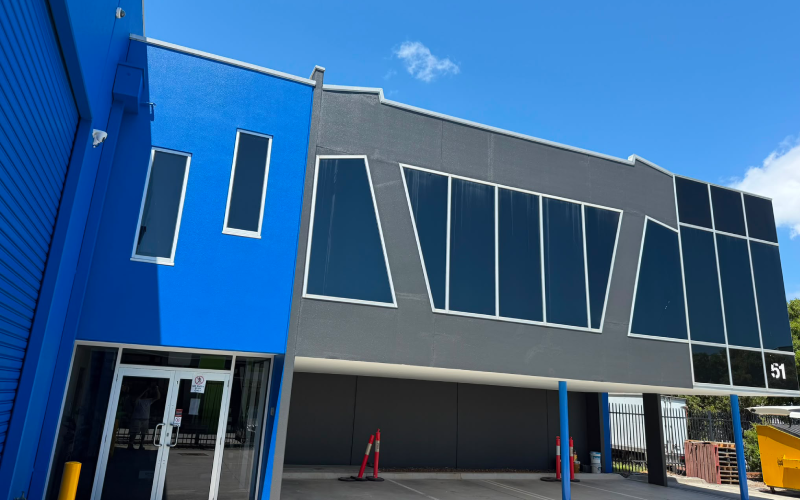 Commercial building exterior painting, Melbourne