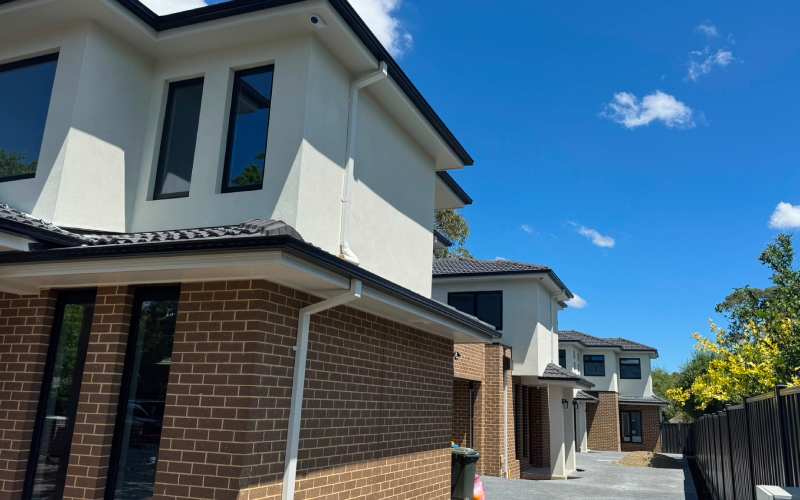 New townhouse exterior painting, Melbourne