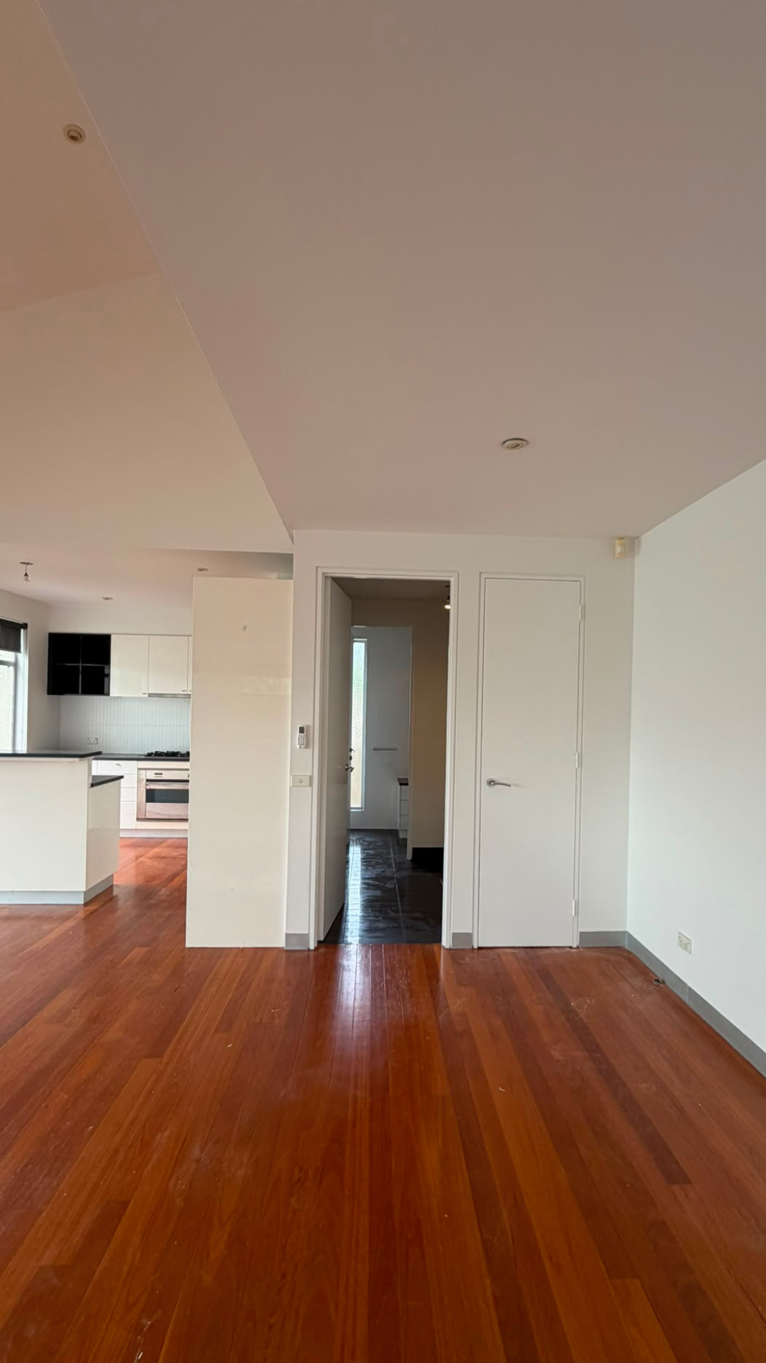 Open plan living room interior painting, Melbourne